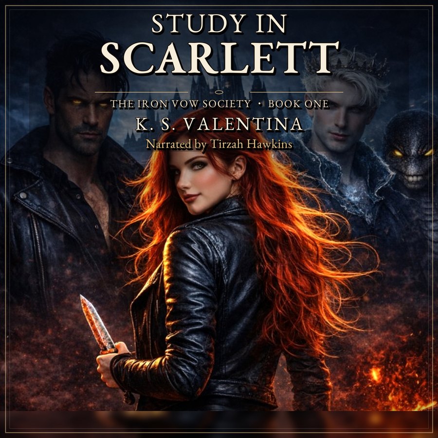 Study in Scarlett audiobook — K.S. Valentina, narrated by Tirzah Hawkins